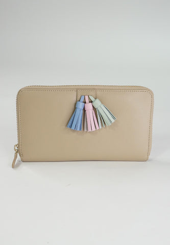 Continental Tassel Leather Wallet