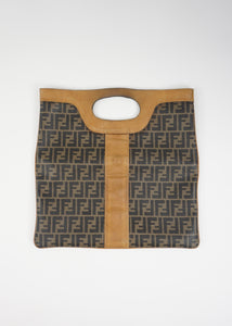 Fendi Vintage Foldover Shopper Handbag