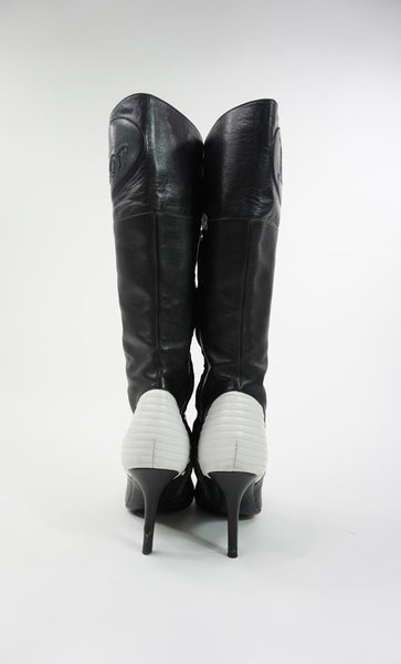Christian Dior Leather Pointed-Toe Boots