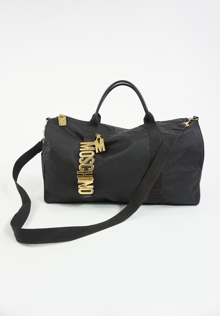 Moschino Vintage Redwall Soft! Navy Blue Fabric Large Duffel Tote Ba –  Amarcord Vintage Fashion