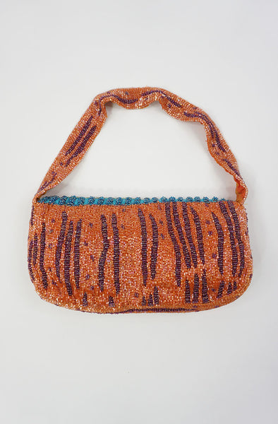 Vintage Multi-color Beaded Shoulder Bag