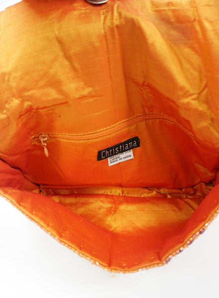 Vintage Multi-color Beaded Shoulder Bag