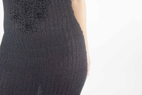 Crochet Halter Maxi Dress