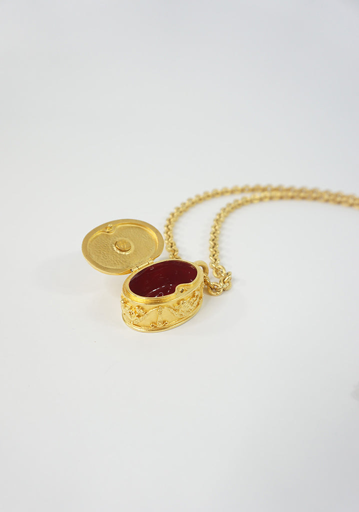 Vintage Gucci Pill Box (Necklace)
