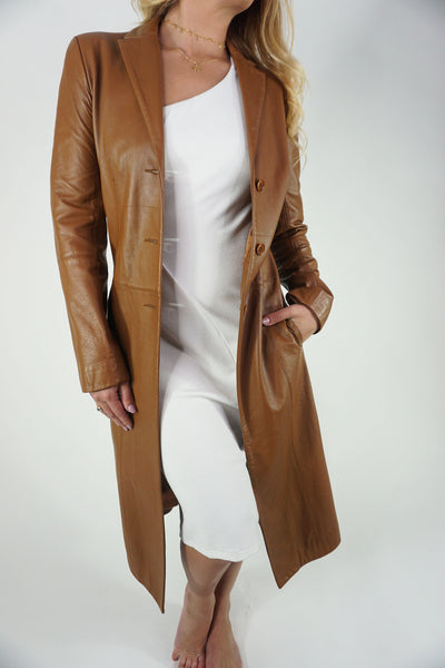 BCBG Leather Coat