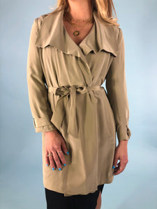 Silk Trench Duster