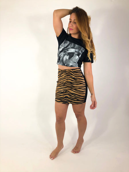 Textured Tiger Skirt
