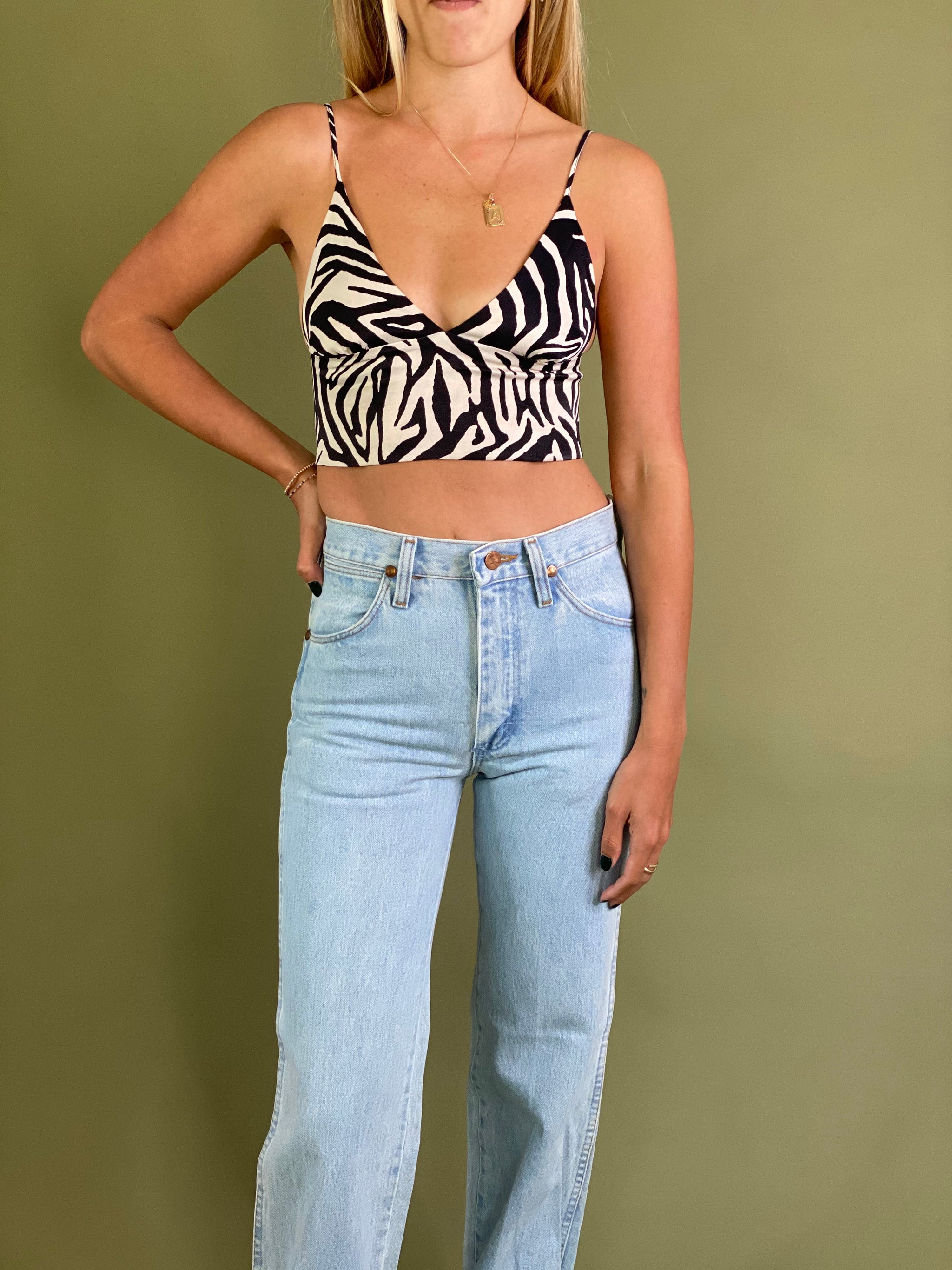 Zebra Crop Top