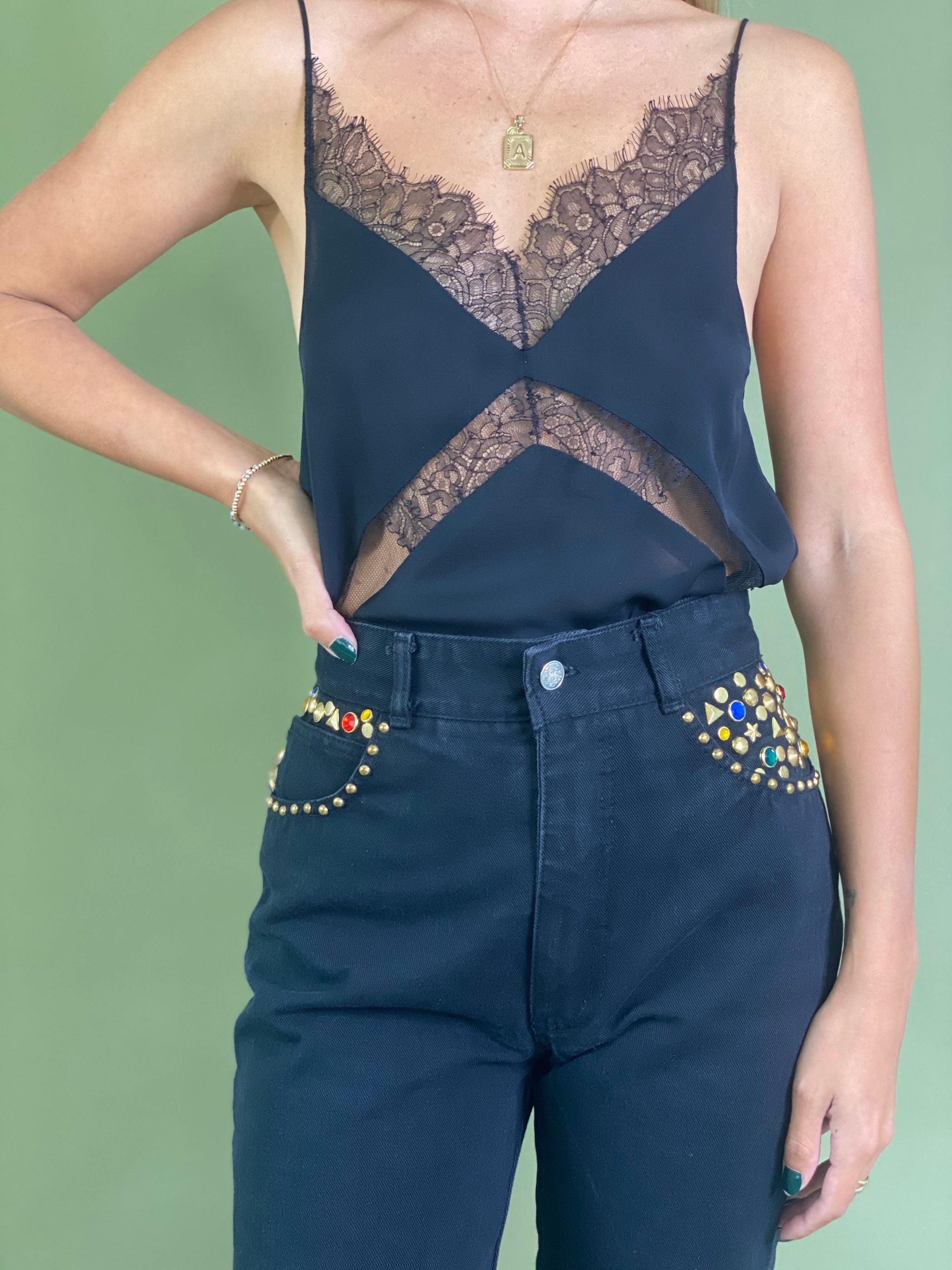 Silk Lace Tank